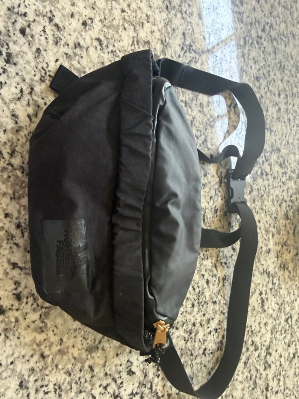 The North Face Black Belt Bag with Zipper Pull